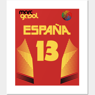 Marc Gasol Retro Spain Euro National Basketball Fan Art Posters and Art